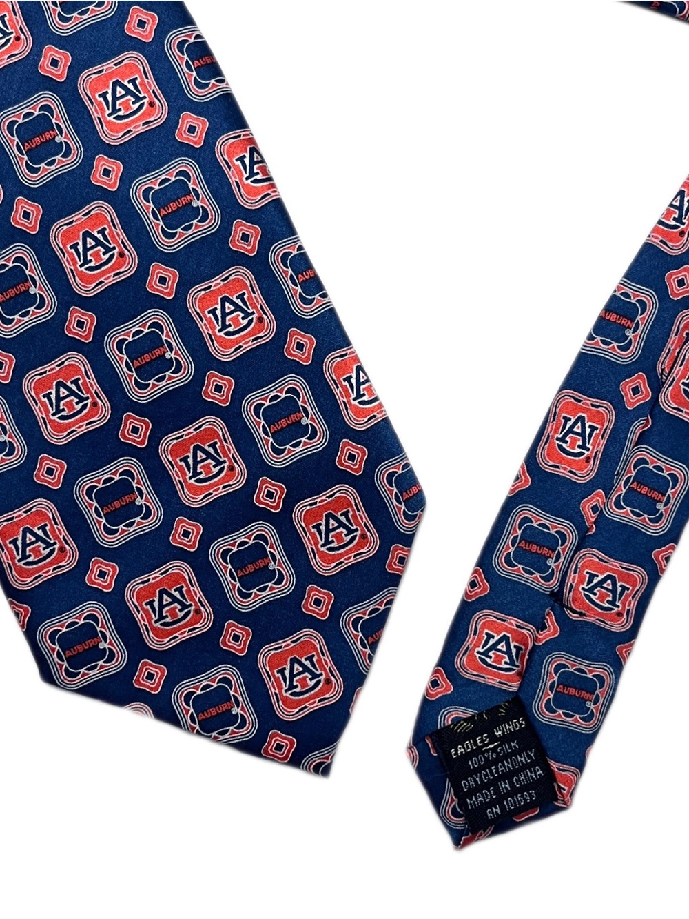 Eagles Wings Auburn Tigers Mens Silk Neck Tie
